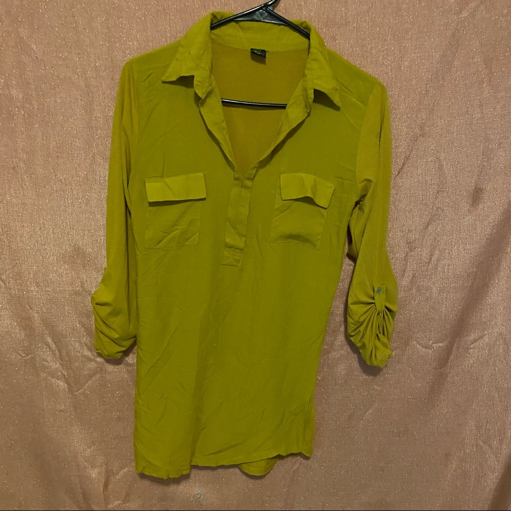 Poof Mustard yellow blouse